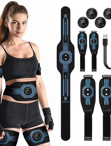  NEW ABS Stimulator Fitness Massager EMS Muscle Stimulator Toner Abdominal Training Belt Exercise Workout Equipment Machine