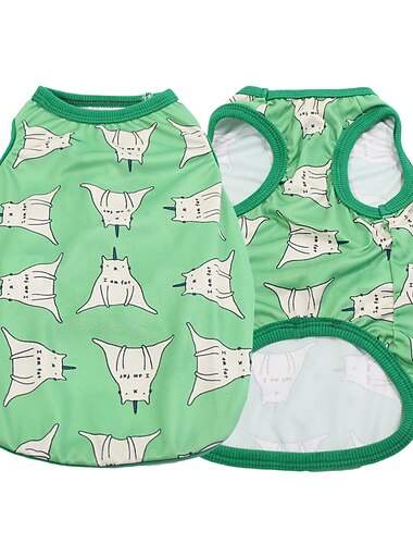  Honden Katten Gilet Modieus leuke Style Ademend Zacht Wasbaar Comfortabel Buiten Casual / Dagelijks Hondenkleding for Bichon Frise pomeranian kleine huisdieren Vlinder Small