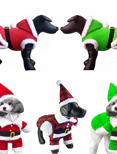  Σκυλιά Γάτες Στολές Χριστουγεννιάτικη στολή Μοντέρνα Πάρτι Χειμώνας Αναπνέει Moale Πλένεται Άνετο Πάρτι Χριστούγεννα Απόκριες Καθημερινά Φεστιβάλ