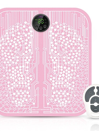  EMS Foot Massager Pad Portable Foldable Massage Mat Pulse Muscle Stimulation Improve Blood Circulation Relief Pain Relax Feet