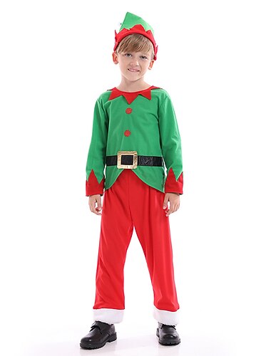  Manó Mikulás ruhák Fiú Lány Karácsony Cosplay jelmez Gyermek Karácsony Álarcos mulatság szenteste Karácsony Parti Jelmez