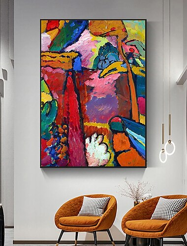  Handmade Oil Painting Canvas Wall Art Decoration Wassily Kandinsky Abstract for Home Decor Rolled Frameless Unstretched Painting