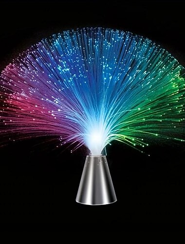  luce in fibra ottica, cambio colore flash decorazione oggetti di scena luce luminosa led luce piena di stelle mazzo di fiori luce in fibra ottica luminosa flash colorato fiore luce notte giocattolo