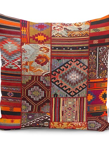  kelim geometrisk dobbel side putetrekk 1 stk mykt dekorativt firkantet putetrekk putetrekk for soverom stue sofa sofa stol