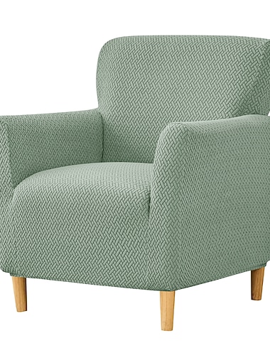 stretch enkele bankhoes bordeauxrood, spandex fauteuilhoes anti-kras voor katten en honden, 1-zitsbankmeubel wasbare beschermer met elastische onderkant