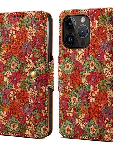  Vintage Mandala Geldbörse Hülle für iPhone 16e 16 15 Pro Max Plus 14 13 12 11 Pro Max Plus – Flip-Überzug mit Ständer Magnetverschluss PU Leder Vollschutz