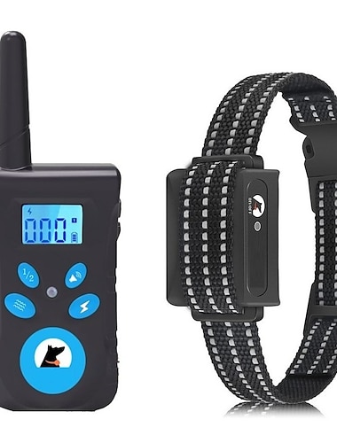  2v1 automatický proti kůra & dálkový výcvikový obojek elektrický 3 režimy pípnutí vibrace šok voděodolný dobíjecí chov mazlíčků výcvik poslušnosti