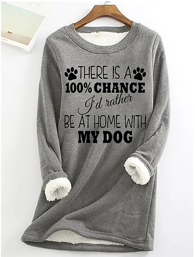  Damen-Sweatshirt, Pullover, Sherpa-Buchstaben, lässig, sportlich, warm, flauschig, bequem, Rundhalsausschnitt, langärmeliges Oberteil, mikroelastisch, Herbst&amp;Winterkomfort, atmungsaktives,