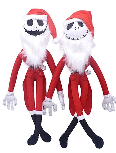  Ideale Kerstcadeaus voor Kleinkinderen Meisjes Jongens De nachtmerrie voor kerst 20 cm Zittende en Staande Halloween Kerst Grappige Pompoen Jack Hoofd Pluche Pop voor Kerstcadeaus