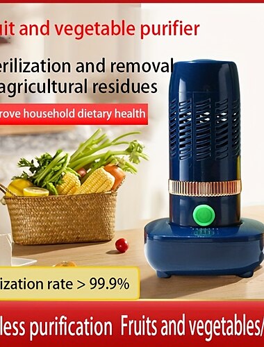  fruit automatique sans fil & le lave-légumes élimine les pesticides & désinfecte pour manger en toute sécurité