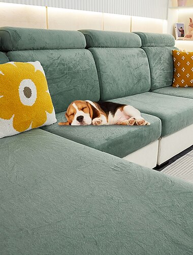  Funda elástica para cojín de asiento de sofá, funda mágica para sofá, sillón, loveseat de 4 o 3 plazas, gris, negro, rojo, suave, duradero, lavable