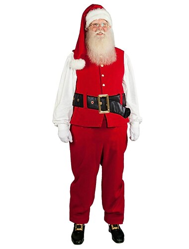  Kerstman Kerstmanpakken Cosplay Kostuums Voor heren Kerstmis Cosplay Kostuum Volwassenen Kerstmis Maskerade Kerstmis Feest Kostuum