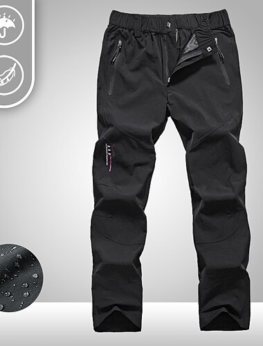  Naisten Vaellushousut Kesä Ulko- Hengittävä Vedenkestävä Nopea kuivuminen Kevyt Housut Alaosat Joustava vyötärö Vetoketjullinen tasku Violetti Musta Spandex Metsästys Kalastus Kiipeily M L XL XXL XXXL