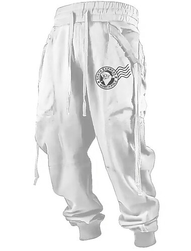  Weihnachtsmann Brautkleider schlicht Herren 3D-Druck Jogginghose Trainingshose Jogginghose Jogger Hosen Hose Outdoor Strasse Casual Weihnachten Polyester Weiß Rot Khaki S M L Mittlere Taillenlinie