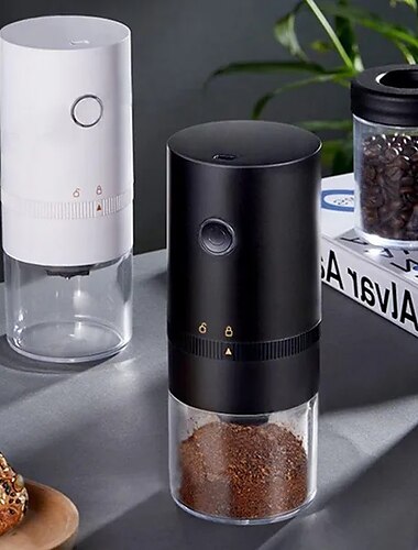  Mini moulin à grains de café électrique, chargement usb type-c, moulin à épices expresso, accessoires de cuisine