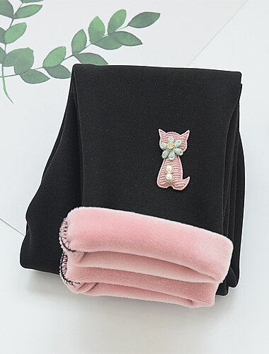  kinderkleidung Mädchen Gamaschen Feste Farbe Aktiv Schulanfang Baumwolle 7-13 Jahre Frühling Schwarz Rosa Blau