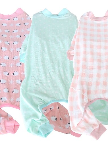  Honden Katten Pyjama Modieus leuke Style Winter Zacht Wasbaar Comfortabel Voor Binnen Casual / Dagelijks Hondenkleding for Schor Labrador Alaska malamute golden retriever Border Collie