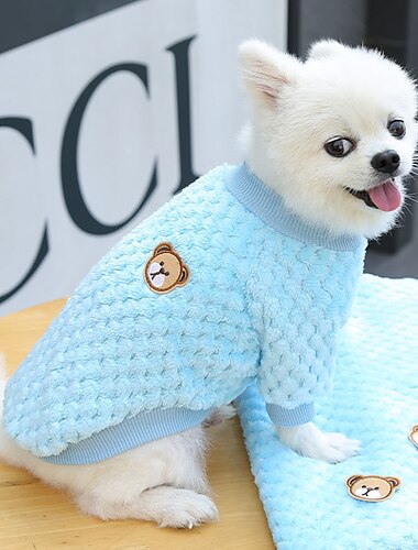  Perros Gatos Pijamas Moda Estilo lindo Invierno Suave Lavable Cómodo Interior Casual Diario Ropa para perros for Bichón Frisé Caniche Pomerania Animal doméstico del bebé Mariposa