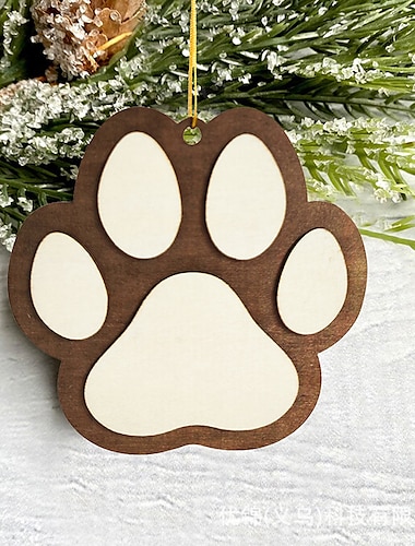  1 Stück festlicher Weihnachtsbaumanhänger mit Hundepfote – verleihen Sie Ihrer Inneneinrichtung einen Hauch von Weihnachtsstimmung
