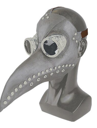  Punk és gótika Középkori Steampunk Álarcosbál Pestis doktor Férfi Női Uniszex Álarcos mulatság Buli / Este Felnőttek Maszk