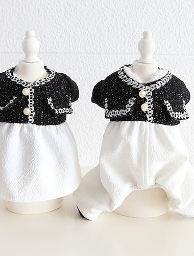  Chien Chat Combinaison Robe Mode Mignon Hiver Doux Lavable Confortable Extérieur Décontracté Quotidien Vêtements pour Chiens for Bichon Frisé Caniche Spitz Nain Bébé Animal Papillon