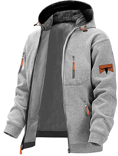  Grafik-Drucke Cowboy Herren Modisch Hoodie Sweatshirt Kapuze Urlaub Ausgehen Strassenmode Hoodies Marineblau Dunkelgray Langarm Mit Kapuze Bedruckt Frühling & Herbst Designer Kapuzenpullover
