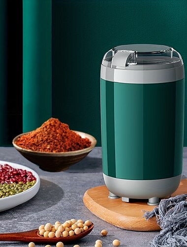 220 ml, 150 W, leistungsstarkes Mahlwerk zum Mahlen chinesischer Kräutermedizin, Nahrungsergänzungsmittel, Getreide, Gewürzpulver, Kaffeebohnen – abnehmbar & waschbar kompakt & leicht zu tragen &