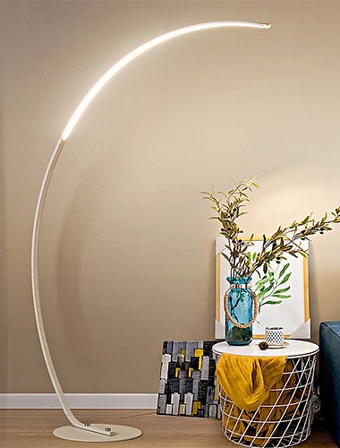  led boog vloerlamp moderne minimalistische piano vloerlamp dimbare gebogen vloerlamp halfrond ontwerp efficiënte nachtkastje leeslampjes met afstandsbediening