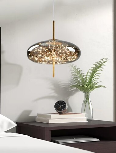  gypsophila arte metallo lampadario di cristallo led dimmerabile a tre colori lampada a sospensione luce nordico lusso moderno creativo appeso luce bar camera da letto comodino studio lampada a