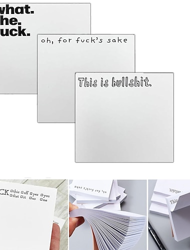  cadeau drôle de note collante, qu'est-ce que c'est que du bloc-notes collant, des blocs-notes de nouveauté, des cadeaux d'accessoires de bureau impertinents drôles pour les amis, les collègues, le patron