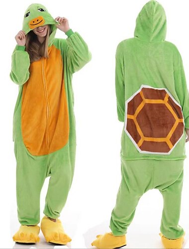  Erwachsene Tier Onesie-Kostüm Faschingskostüme Schildkröte Pyjamas-Einteiler Kigurumi-Pyjamas Lustiges Kostüm Für Herren und Damen Karneval Silvester Karikatur