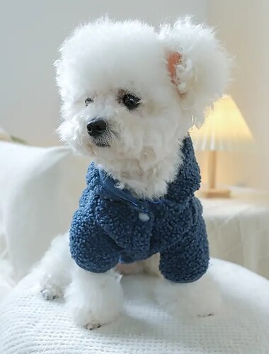  Hund Katze Mäntel Jacke Mode Party Winter Warm Atmungsaktiv Weich Waschbar Bequem Weihnachten Halloween Outdoor Alltagstauglich Hundebekleidung for Bichon Frise Zwergspitz Baby Haustier Papillon Klein