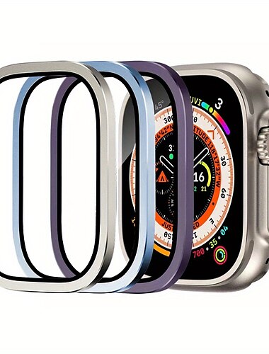  Beobachten Displayschutzfolie Kompatibel mit Apple Watch Ultra 49mm HD klar Hartglas Uhren Zubehör