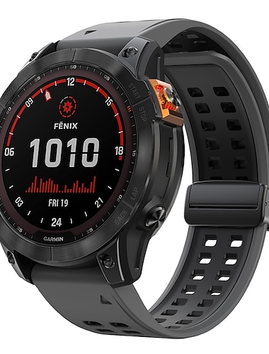  Uhrenarmband für Garmin Fenix 7 7X 6 6X Pro Epix Pro 47mm 51mm Instinct 2X Approach S70 47mm S62 S60 Forerunner 955 945 Epix Marq Descent Quatix 22mm 26mm Silikon Ersatz Gurt Schnellspanner