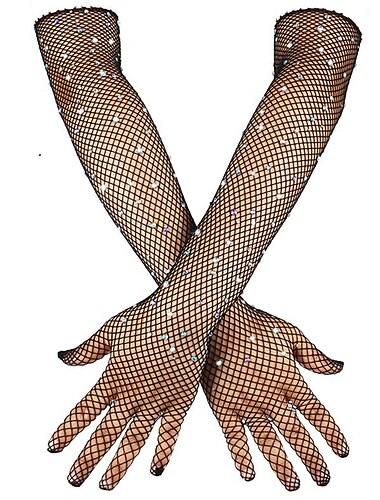  Retro vintage Jaren '50 Jaren 1920 Lange handschoenen Bruiloftsgast Dames Carnaval Nieuwjaar Bruiloft Bruiloft gast Evenement / Feest Volwassenen Handschoenen