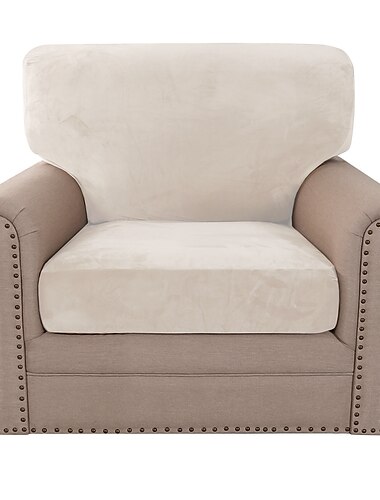  stretch fløyels sofatrekk med ryggtrekk, putetrekk, armlenstrekk, anti-ripe sofatrekk for hunder vaskbare beskyttende slipcovers