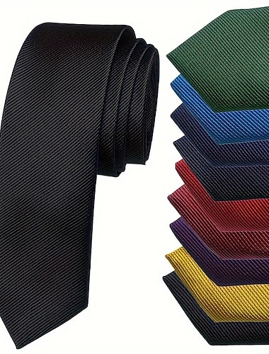  Herren Krawatten Solide / einfarbig Formeller Abend Hochzeitsfeier Freizeitskleidung
