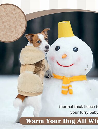  Perros Gatos Saco y Capucha Moda Casual Invierno Templado Transpirable Suave Lavable Cómodo Navidad Víspera de Todos los Santos Navidad Exterior Casual Diario Ropa para perros for Bichón Fris