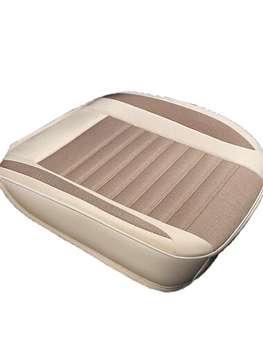  Funda de asiento de coche, funda completa de cojín de lino para estaciones, universal, transpirable, para la mayoría de los coches sedán suv de cuatro puertas de ultralujo
