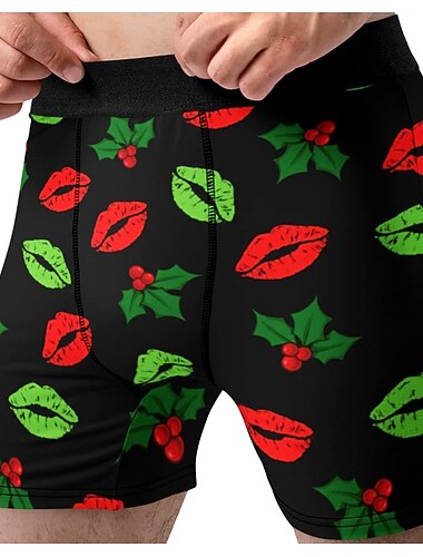  Kerstcadeaus Boxer shorts Ondergoed Voor heren Kerstmis Kostuum feest Volwassenen Kerstmis Carnaval Maskerade Kerstmis Feest