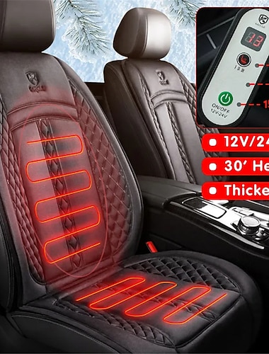  12V/24V Car Seat Heater 120CM Lengthen Heated Car Seat Cover Warm Car Heating Mat Universal Winter Electric Heated Seat Cushion