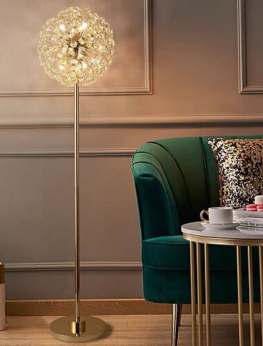  moderne vloerlamp indoor elegante vloerlamp moderne woonkamer slaapkamer kristallen staande lamp creatieve persoonlijkheid vloerlamp hoge lamp voor slaapkamer 110-240v
