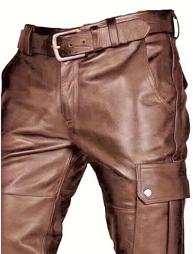  Punk & Gothic Mittelalterlich Steampunk Hose Motorradhose mit geradem Bein Reiter Biker Herren Alltagstauglich Erwachsene Hose