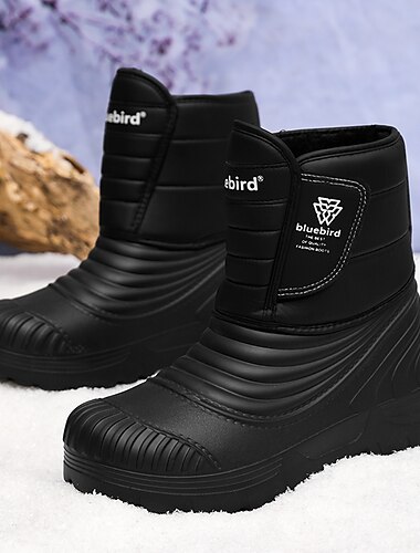  Ανδρικά Μπότες Μπότες Χιονιού Αδιάβροχες Μπότες Χειμωνιάτικες μπότες Περπάτημα Καθημερινό Καθημερινά Δέρμα Άνετο Μποτίνια Μοκασίνια Μαύρο Άνοιξη Φθινόπωρο