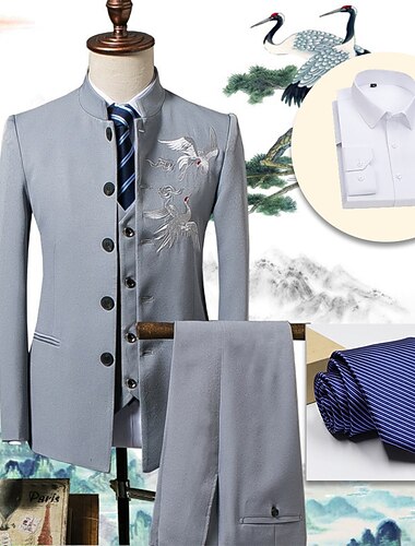 Retrò Vintage Anni Ruggenti Anni 1920 Abiti Completi & Blazer Il grande Gatsby Gentiluomo Per uomo Mascherata Feste Festa & Sera Addio al Nubilato Adulti Cappotto Blusa Pantaloni
