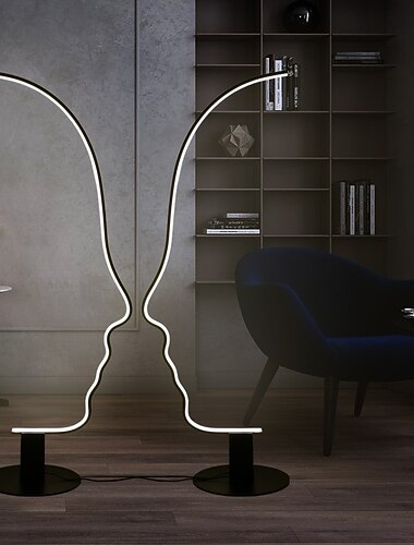  Gulvlampe Flerskjerms / Omgivelseslamper / Jul Bryllup Dekorasjon Kunstnerisk / Moderne Moderne Til Leserom / Kontor / Entré Aluminium AC100-240V Svart / Hvit / Gull
