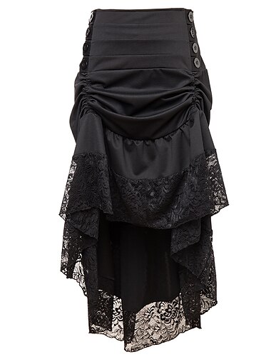  Retro vintage Punk & Gothic Steampunk Rok Dames Fantasie Stoompunk Maskerade Schoolfeest Volwassenen Rokken