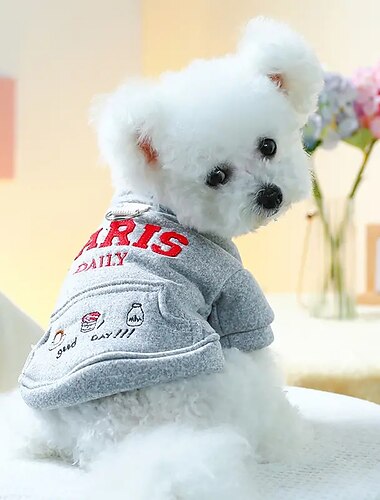  Honden Katten Sweatshirt Sport & Buiten Casual Winter Ademend Zacht Wasbaar Comfortabel Buiten Casual / Dagelijks Hondenkleding for Bichon Frise pomeranian kleine huisdieren Vlinder Small
