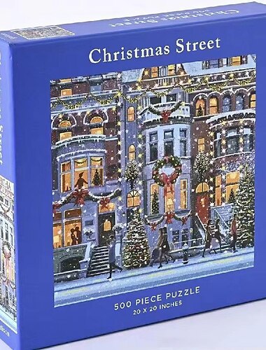  Winterlampenpuzzle 500 Teile Galison Festivalnacht Puzzlespielzeug von hoher Qualität