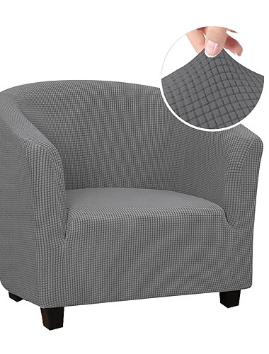  Funda para silla de club, funda elástica para sillón, funda para sofá, protector de muebles para sala de estar, fundas de sofá de spandex jacquard